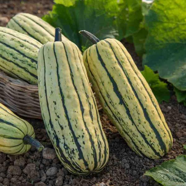 Potagères - Courge Delicata - BIO - face recto